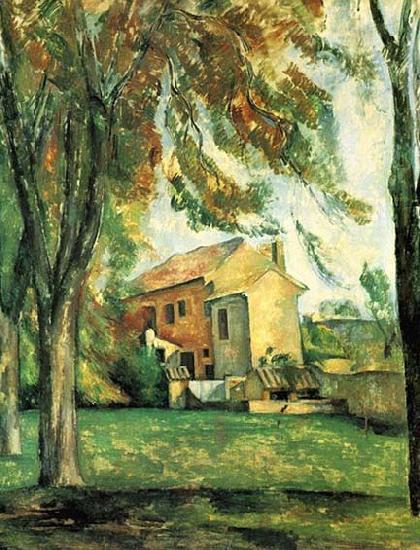 Paul Cezanne Der Teich des Jas de Bouffan im Winter oil painting image